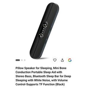 Under Pillow Speakers for Sleeping Bluetooth Bone Conduction Technology 3D White